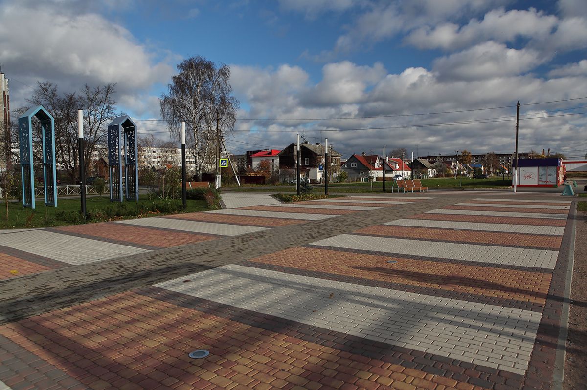 Общественное пространство у ТЦ «Северопарковый», Приозерск